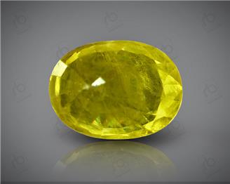 Natural Heated & Treated Yellow Sapphire Certified 3.29 CTS (DIN 86112 )
